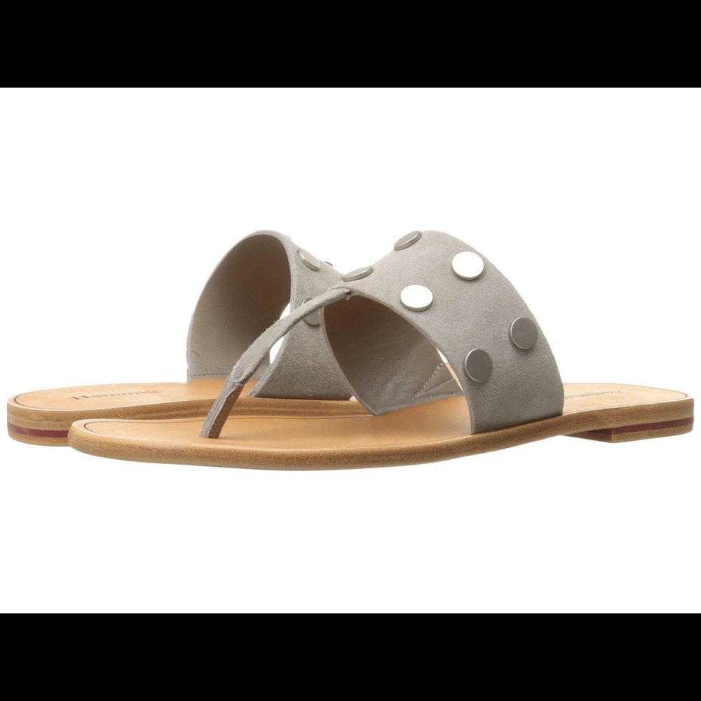 Hammit Max Stardust Suede/Brushed Silver Sandals 8